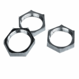 NTBN-PG-EMC - Locknut hexagon, brass nickel plated, PG, EMC